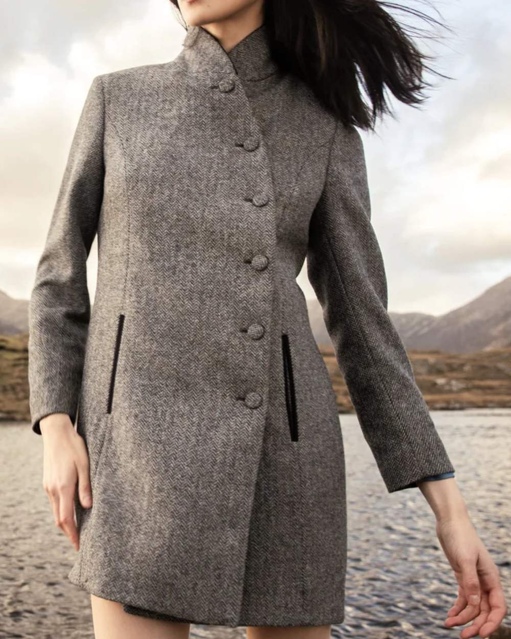 Jack Murphy Womens Robin Tweed Coat - Image 4