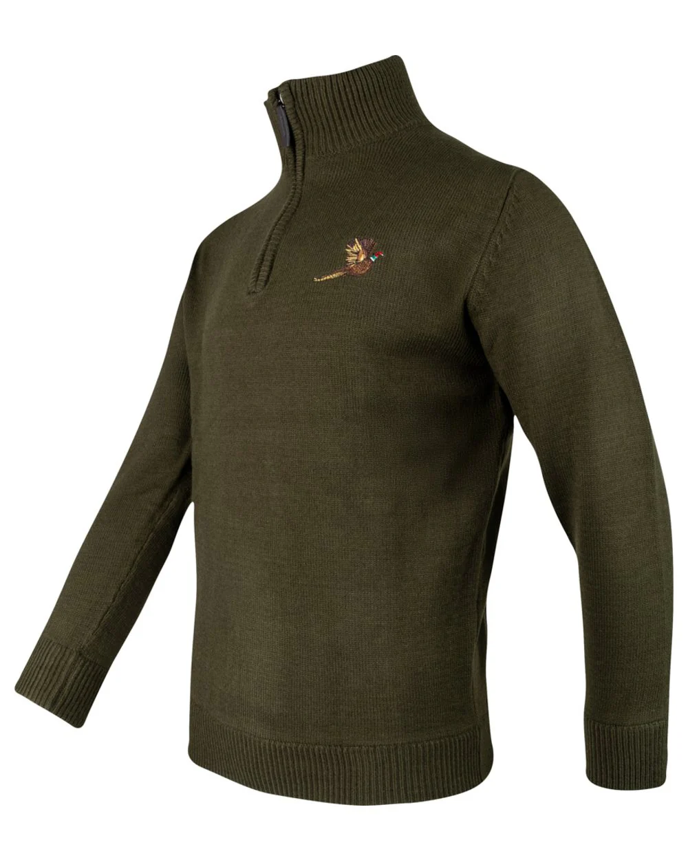 Jack Pyke Mens Pheasant Zip Neck Pullover - Image 2