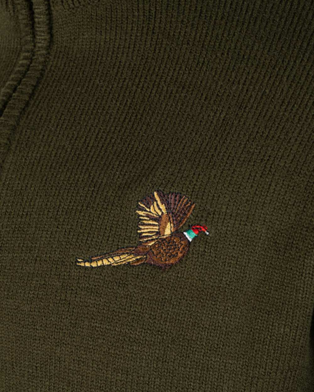 Jack Pyke Mens Pheasant Zip Neck Pullover - Image 4