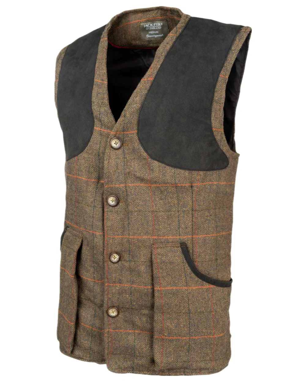 Jack Pyke Mens Tweed Shooting Vest - Image 3