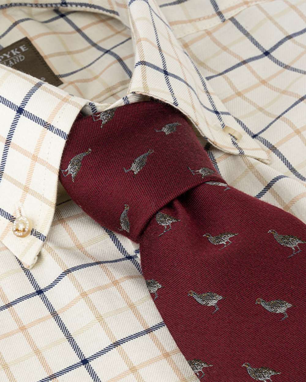 Jack Pyke Silk Tie Partridge - Image 4