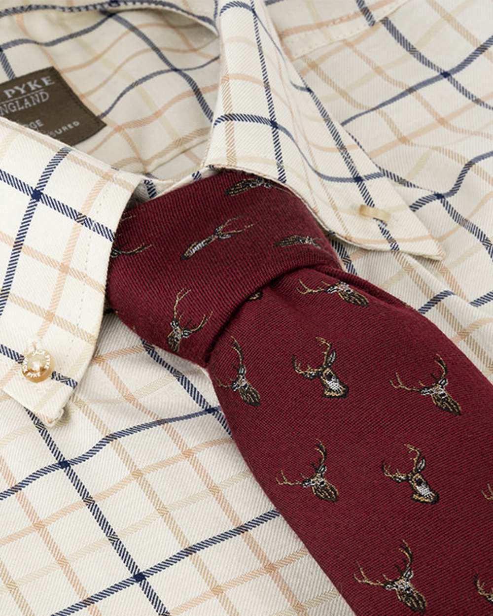Jack Pyke Silk Tie Stag - Image 2