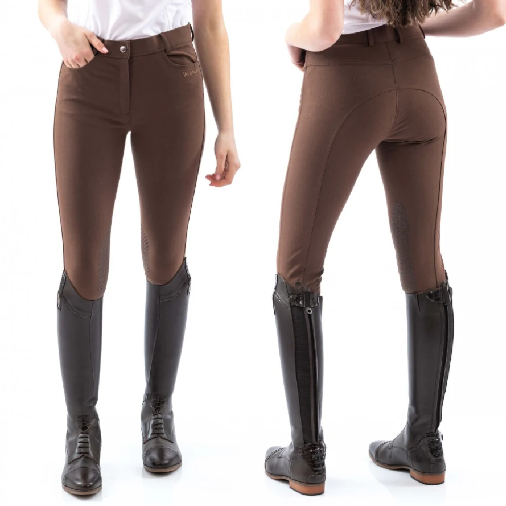 John Whitaker Womens Clayton Breeches with Silicone Grip Knee Patches | Seven Colours - Image 5