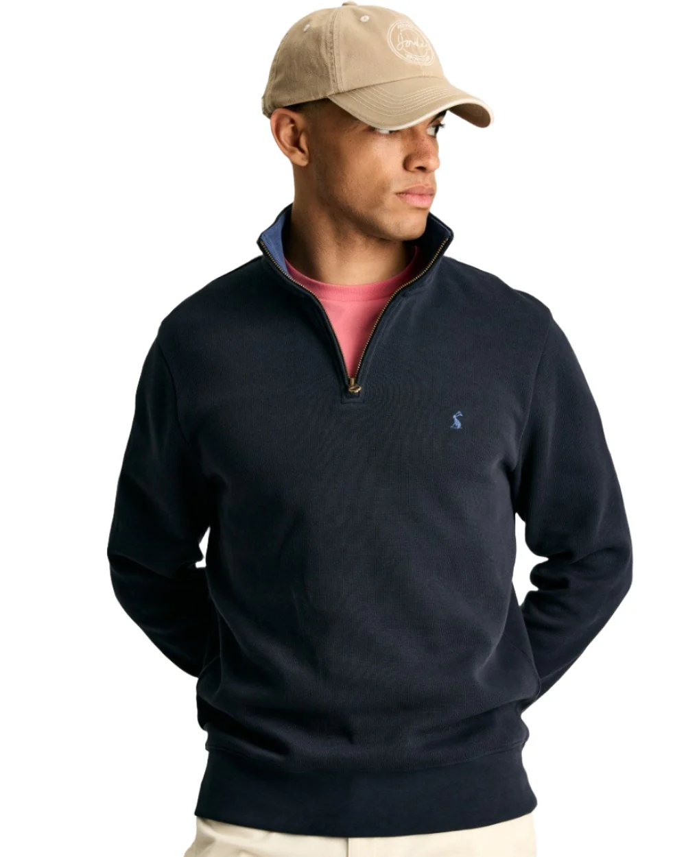 Joules Alistair Quarter Zip Cotton Sweatshirt - Image 12
