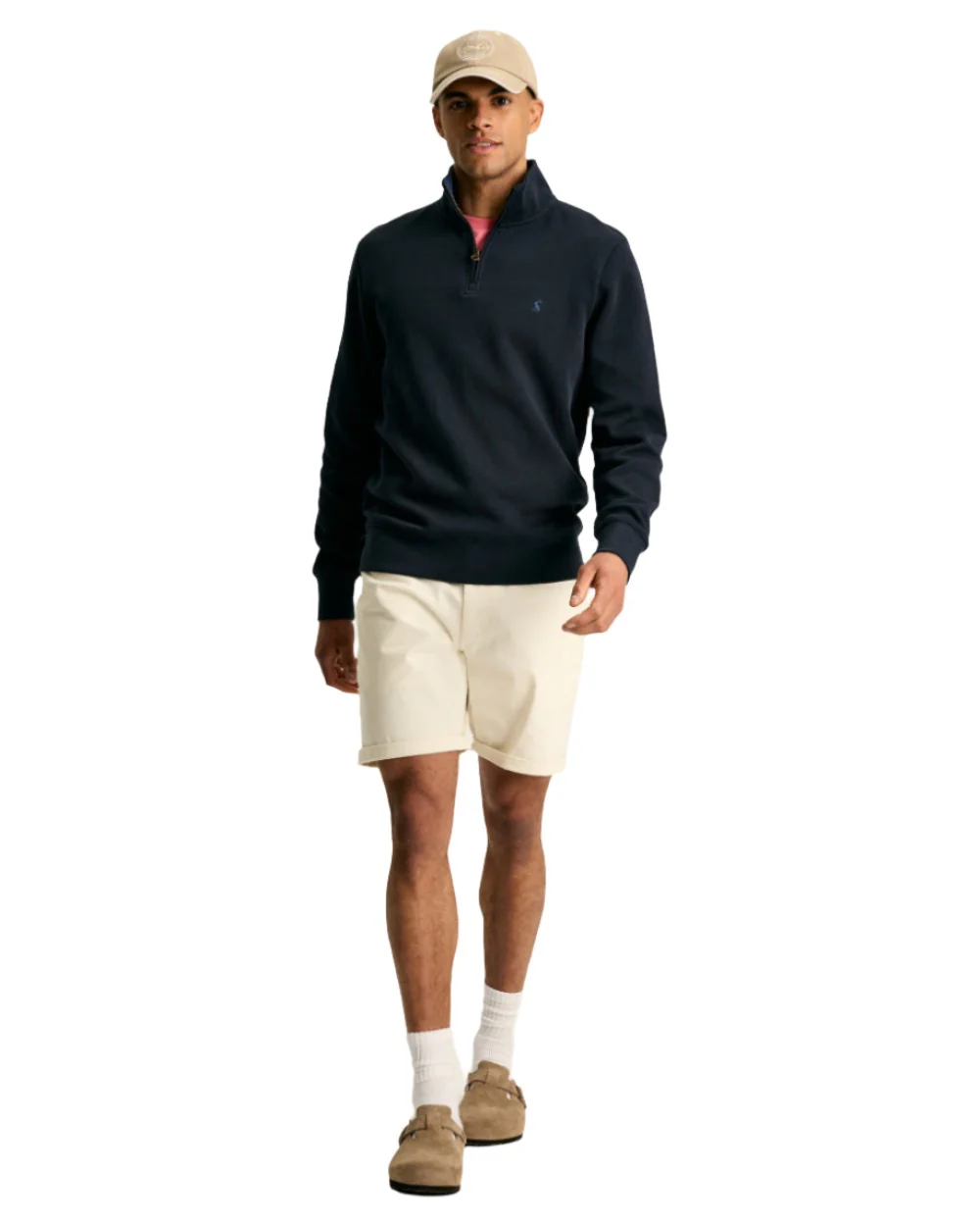 Joules Alistair Quarter Zip Cotton Sweatshirt - Image 13