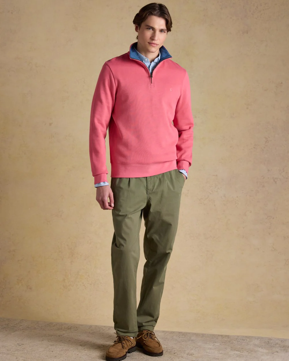 Joules Alistair Quarter Zip Cotton Sweatshirt - Image 18
