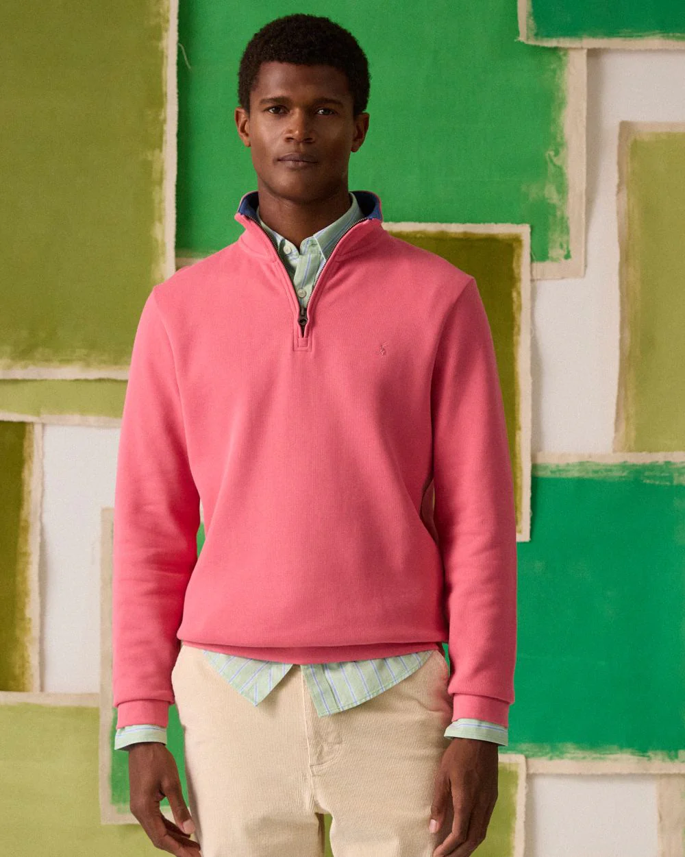 Joules Alistair Quarter Zip Cotton Sweatshirt - Image 19