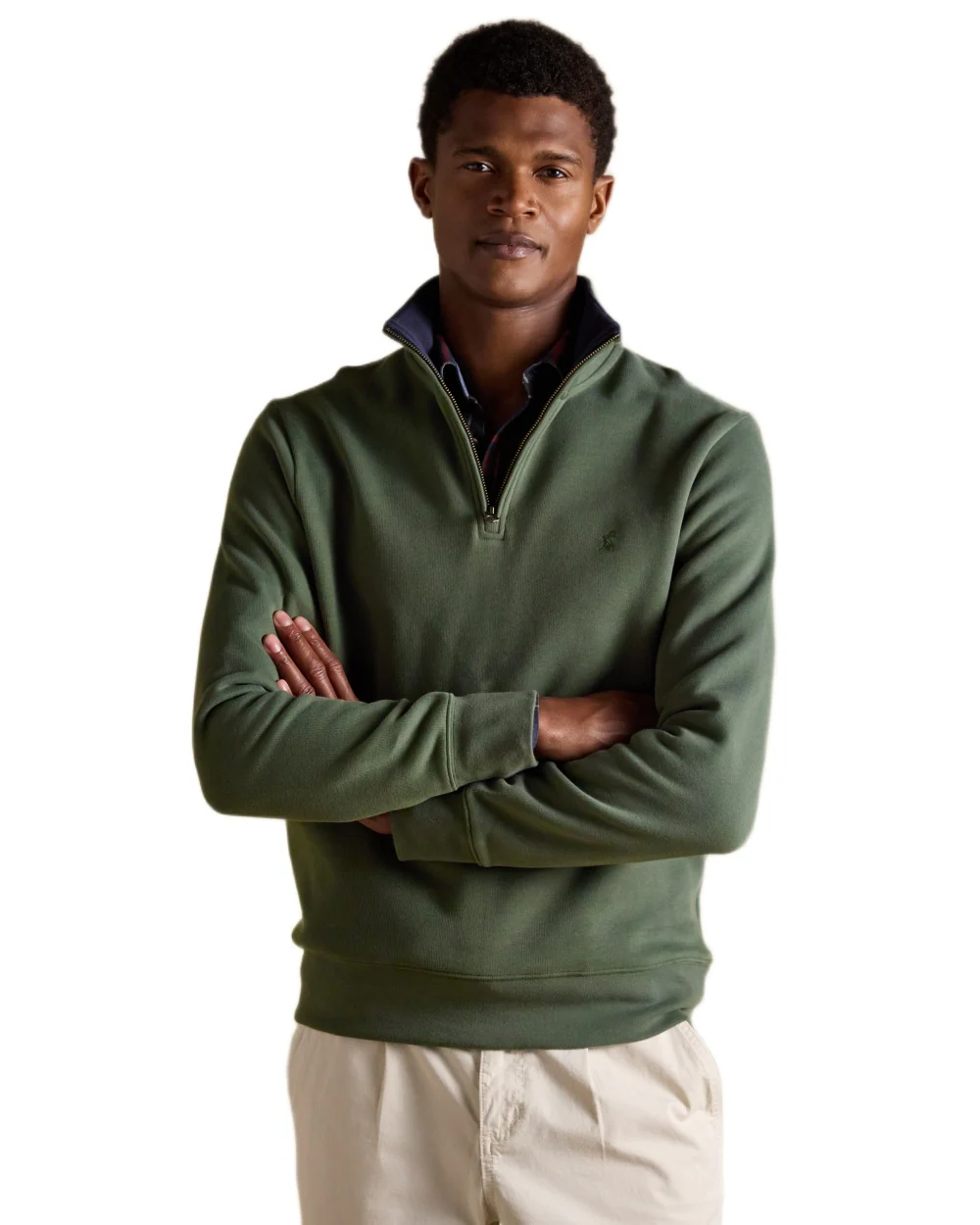 Joules Alistair Quarter Zip Cotton Sweatshirt - Image 2
