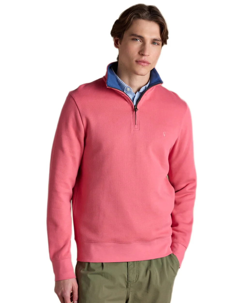 Joules Alistair Quarter Zip Cotton Sweatshirt - Image 20