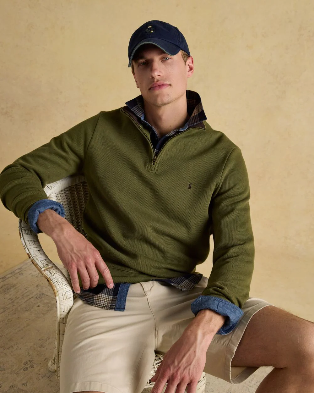 Joules Alistair Quarter Zip Cotton Sweatshirt - Image 5