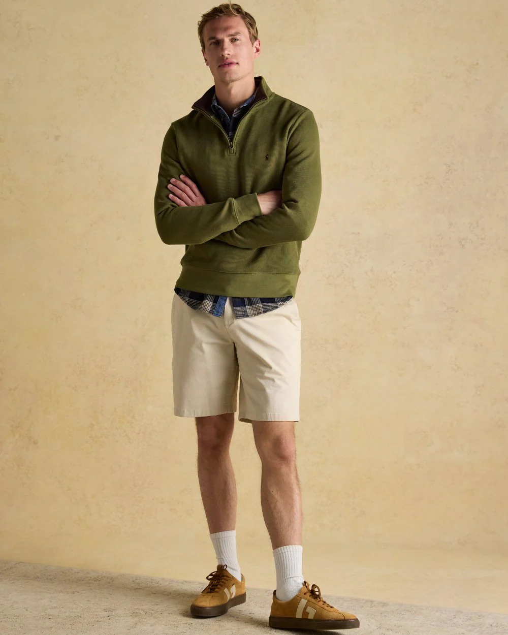 Joules Alistair Quarter Zip Cotton Sweatshirt - Image 6
