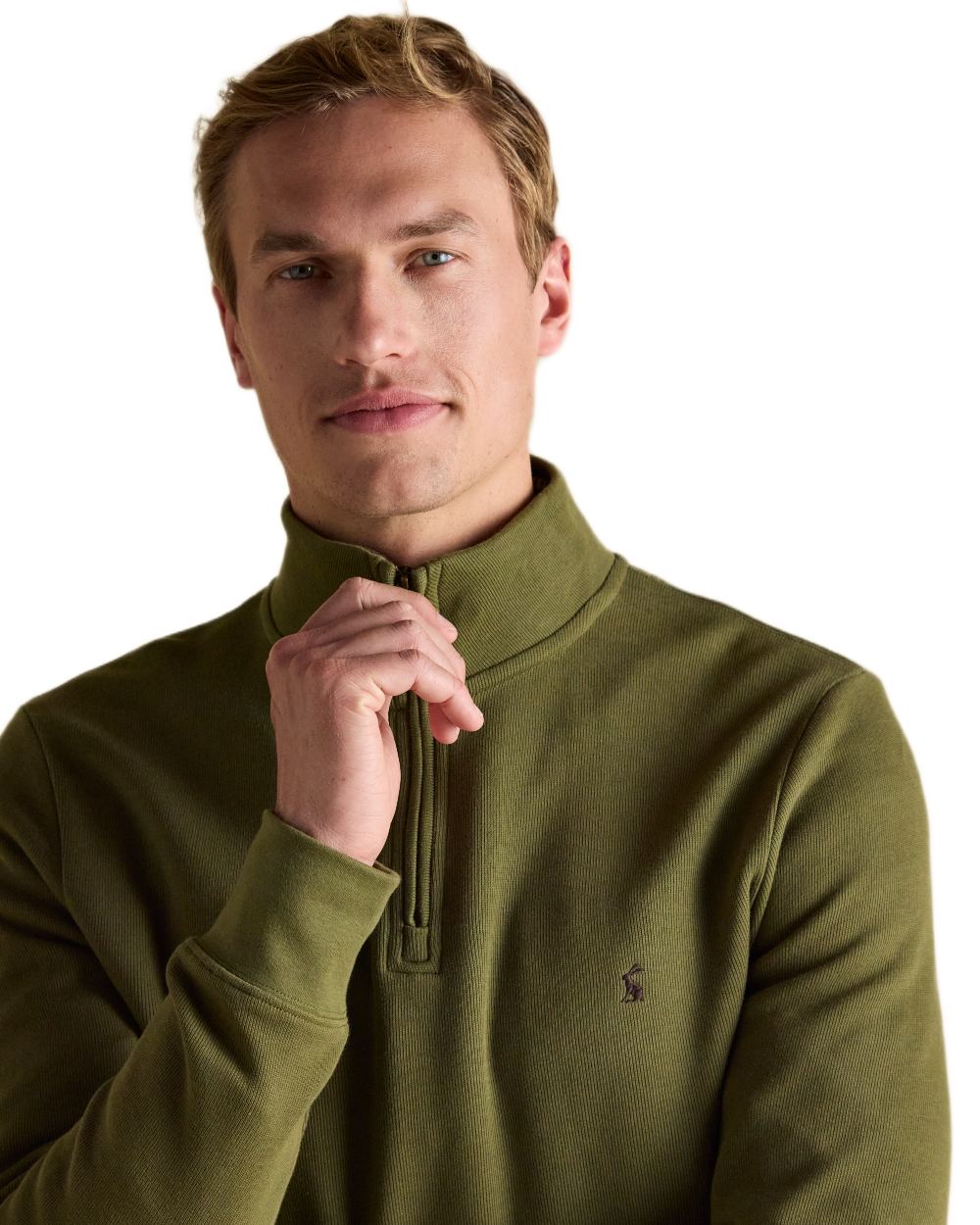 Joules Alistair Quarter Zip Cotton Sweatshirt - Image 8