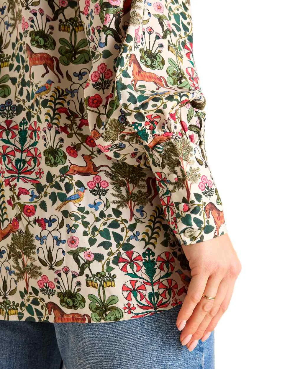 Joules Harper Pussybow Tie Blouse - Image 11