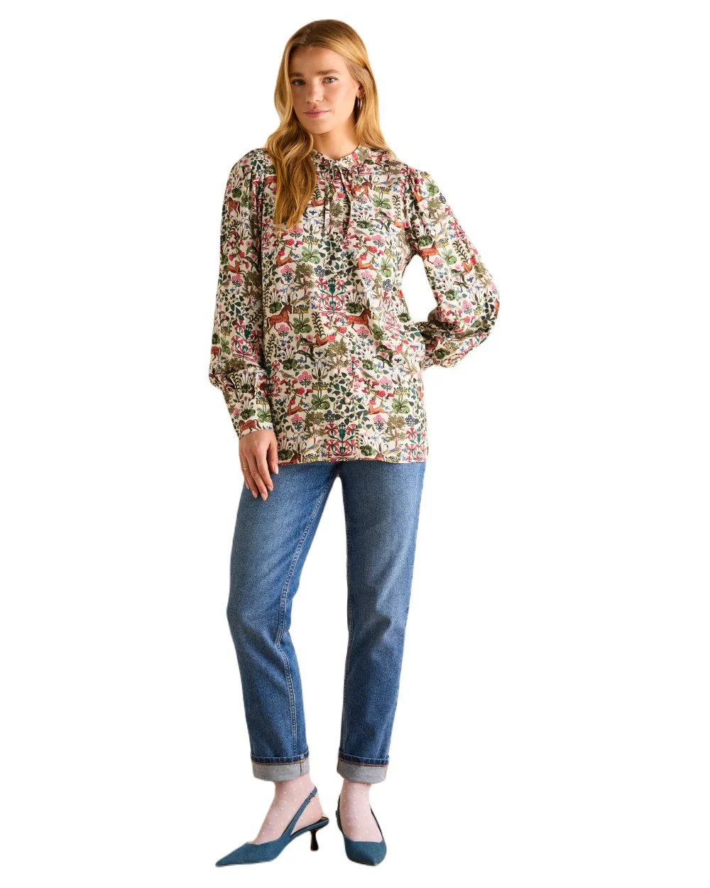 Joules Harper Pussybow Tie Blouse - Image 12