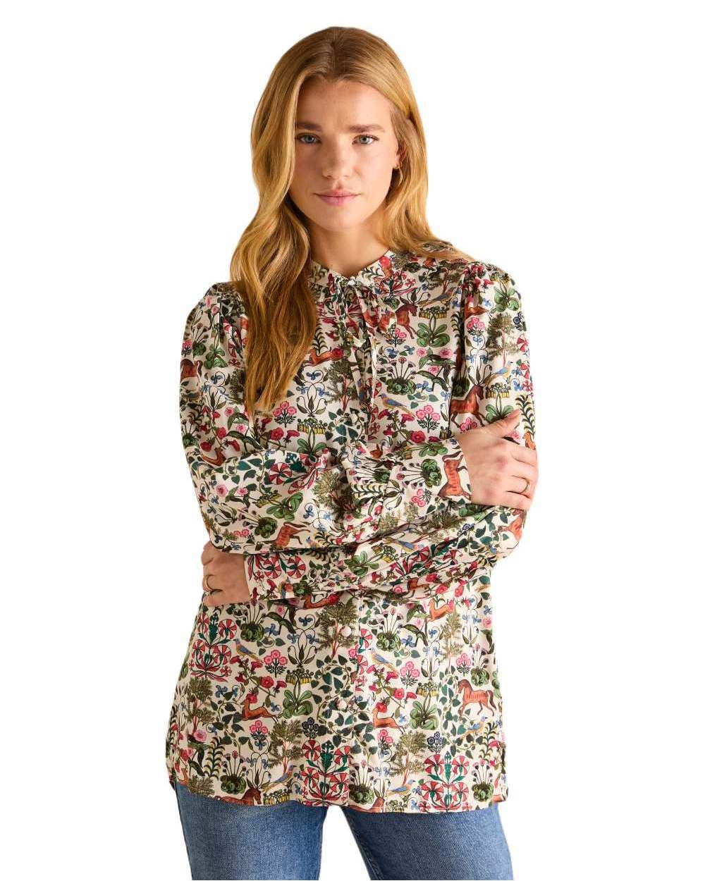 Joules Harper Pussybow Tie Blouse - Image 9