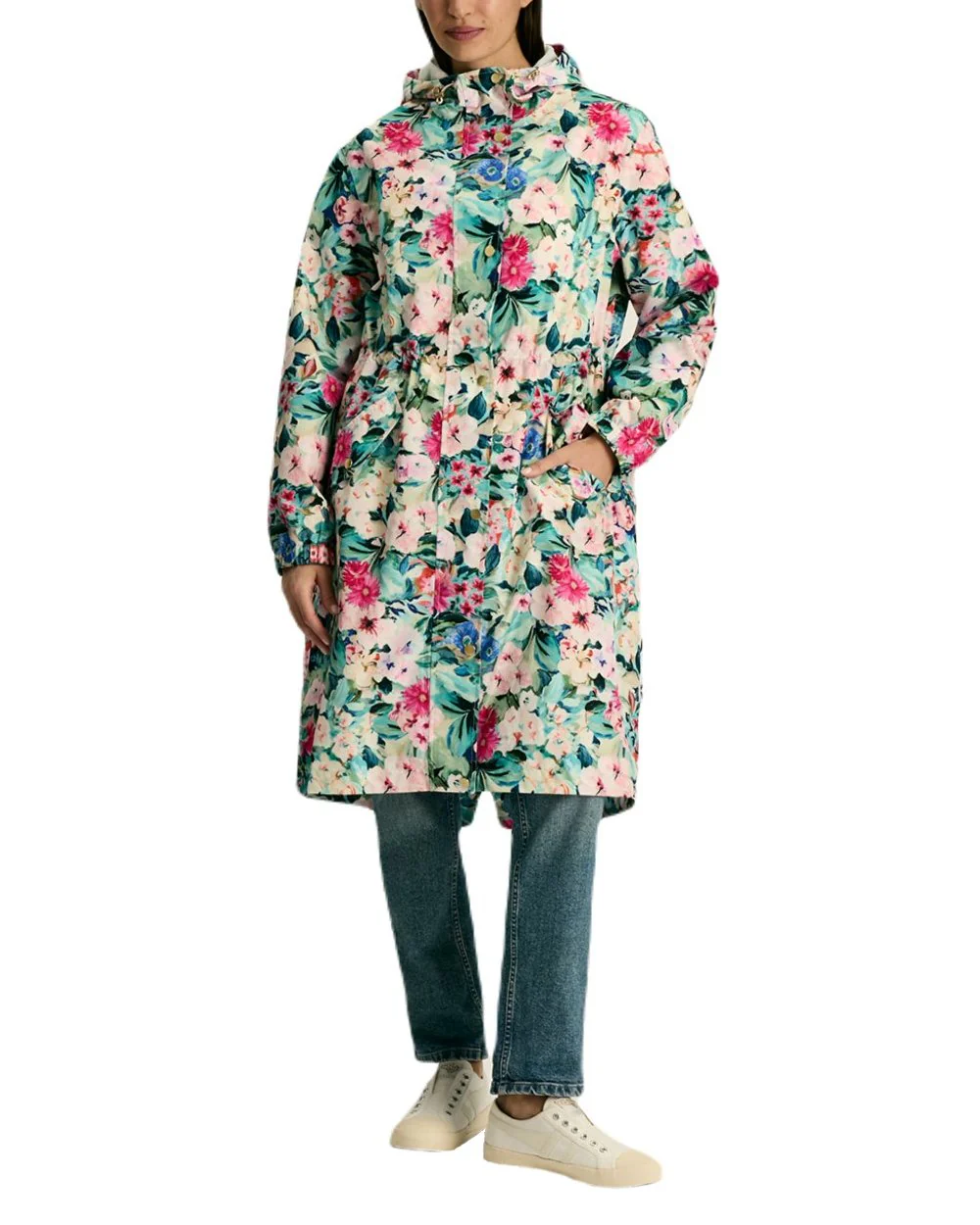 Joules Holkham Waterproof Packable Raincoat With Hood - Image 11