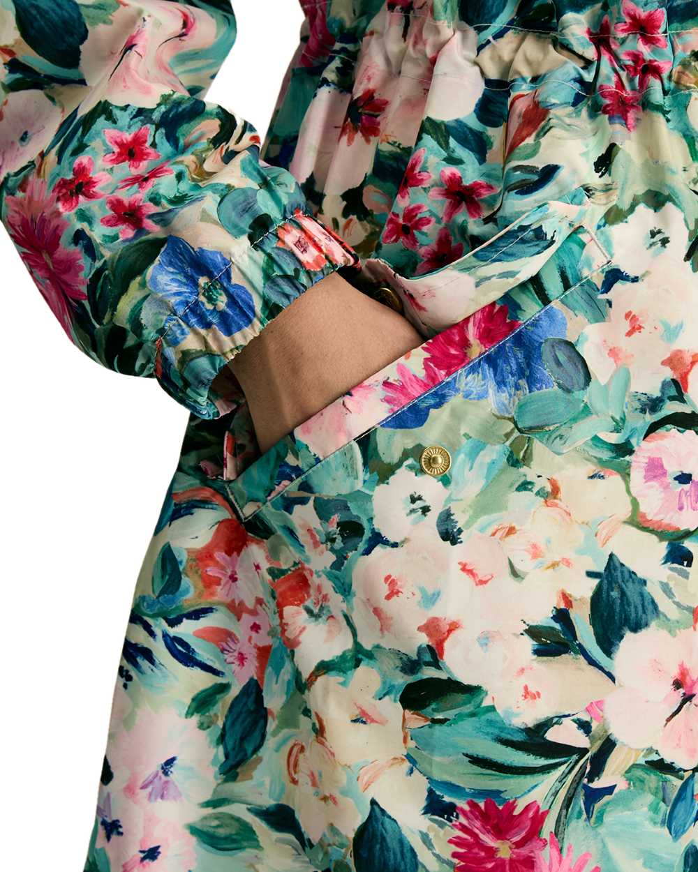 Joules Holkham Waterproof Packable Raincoat With Hood - Image 12