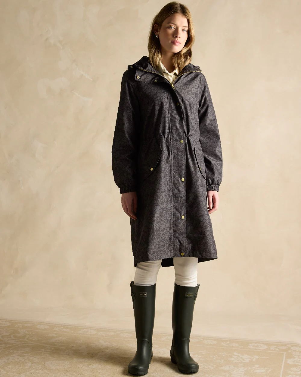 Joules Holkham Waterproof Packable Raincoat With Hood - Image 29
