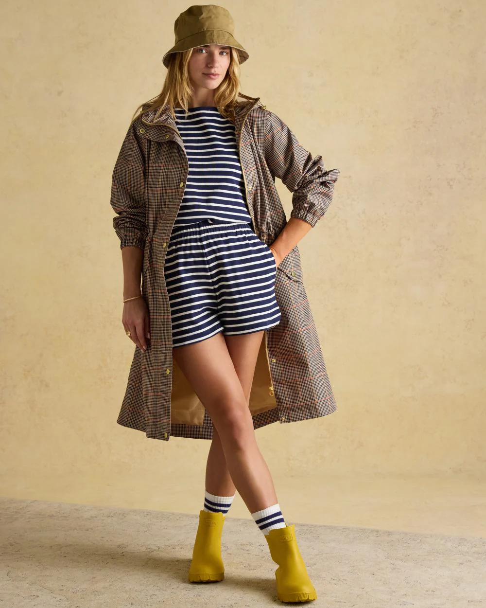 Joules Holkham Waterproof Packable Raincoat With Hood - Image 44