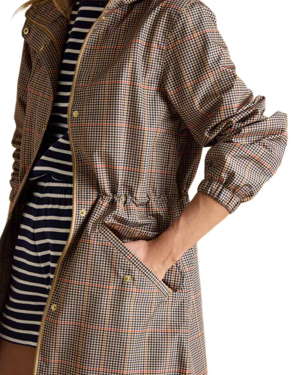 Joules Holkham Waterproof Packable Raincoat With Hood - Image 47