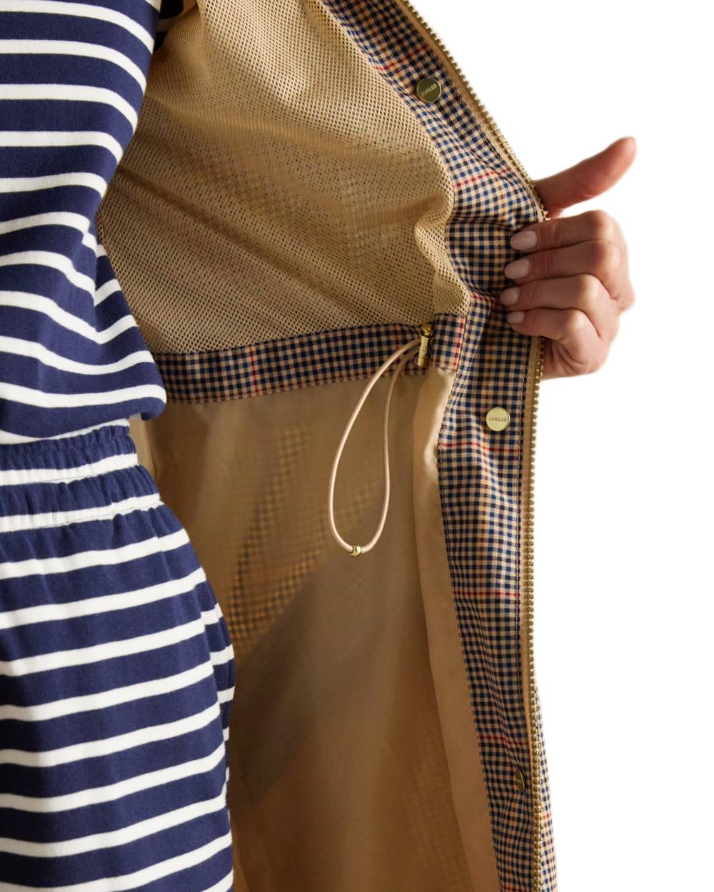 Joules Holkham Waterproof Packable Raincoat With Hood - Image 49