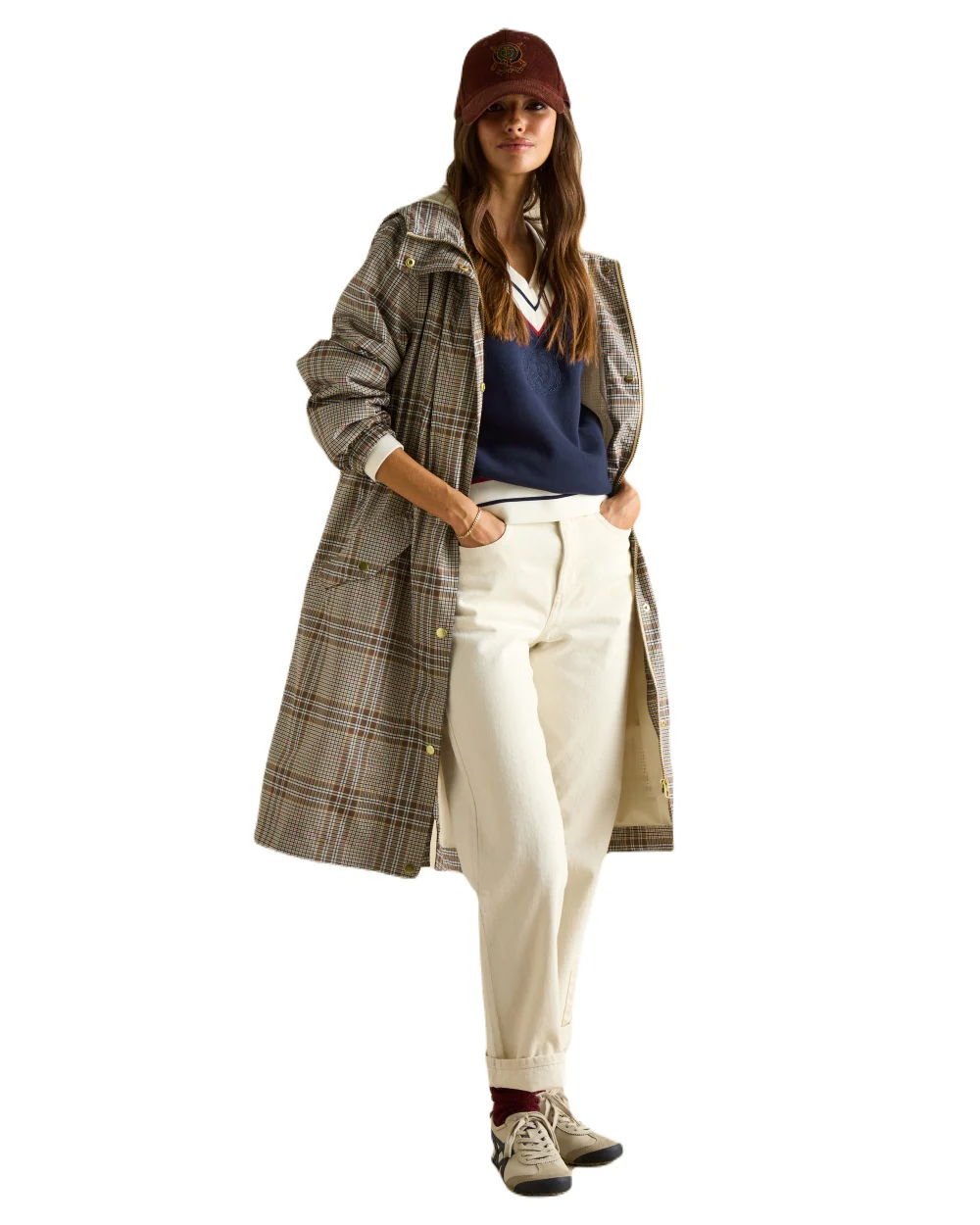 Joules Holkham Waterproof Packable Raincoat With Hood - Image 5