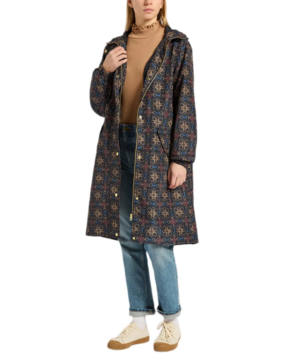 Joules Holkham Waterproof Packable Raincoat With Hood - Image 55