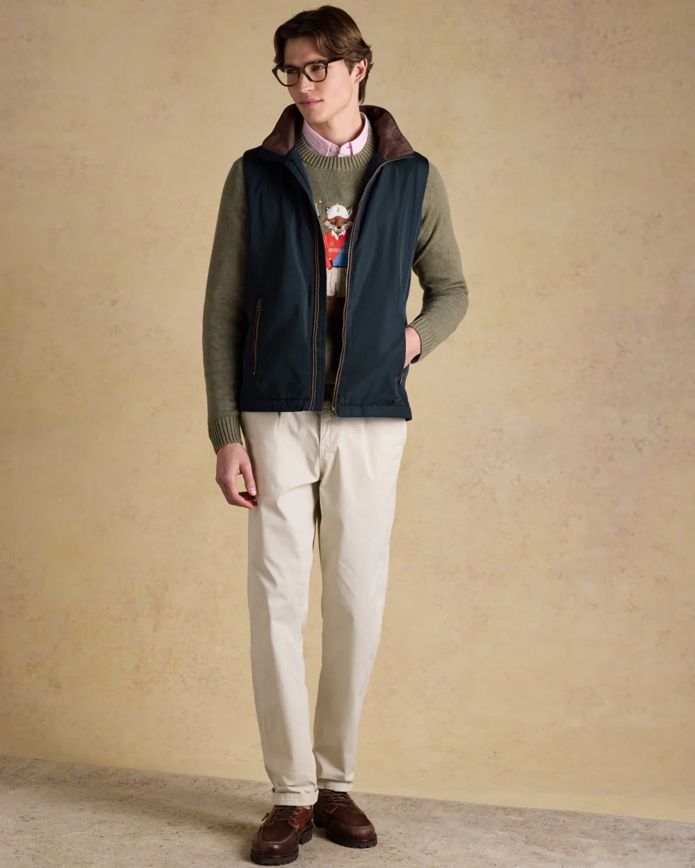 Joules Mens Farnham Fleece Lined Gilet - Image 3