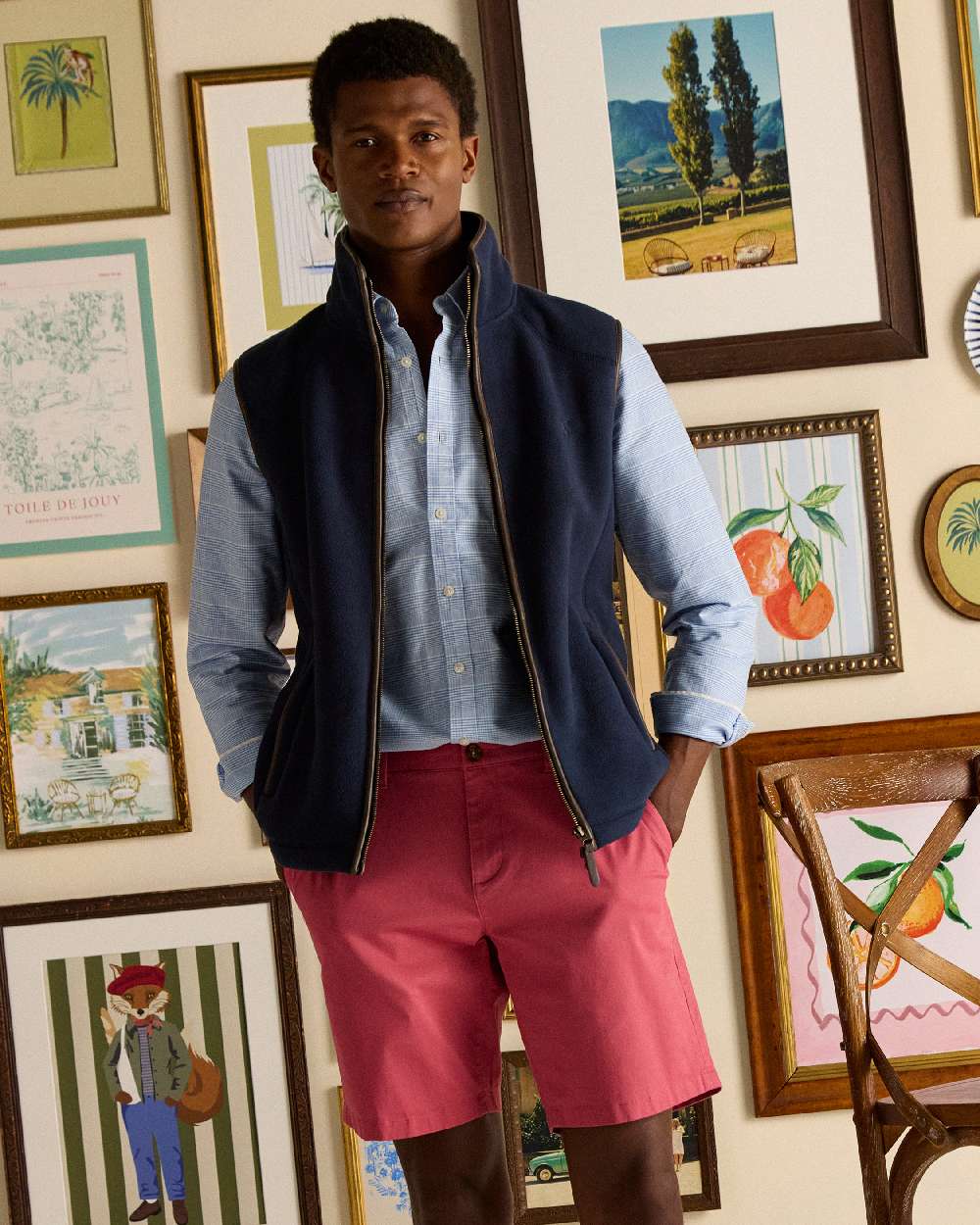 Joules Mens Heritage Fleece Gilet - Image 16