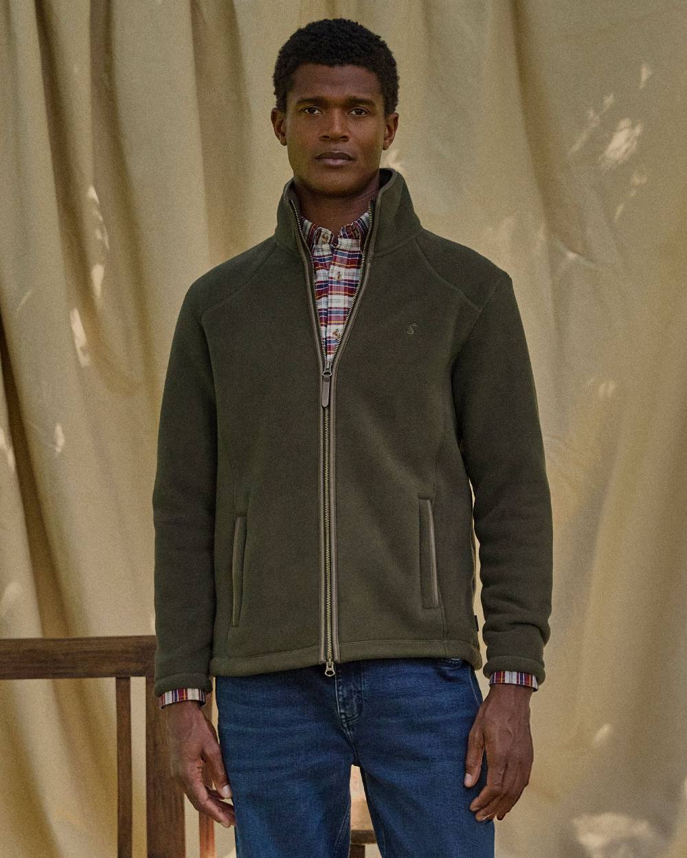 Joules Mens Heritage Full Zip Through Fleece - Image 2