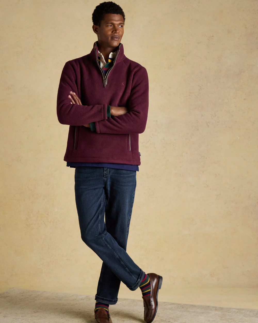 Joules Mens Heritage Quarter Zip Fleece - Image 11