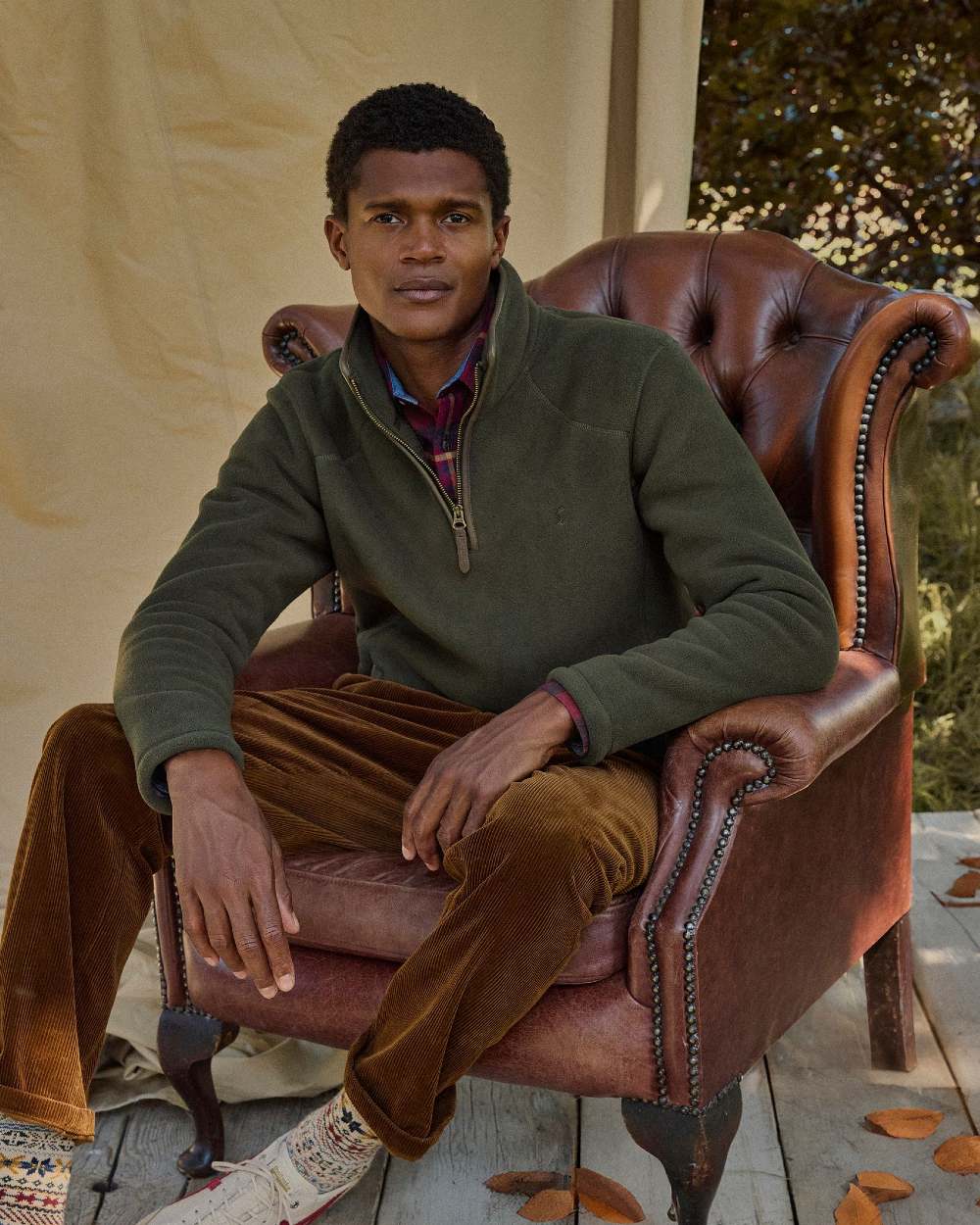 Joules Mens Heritage Quarter Zip Fleece - Image 2