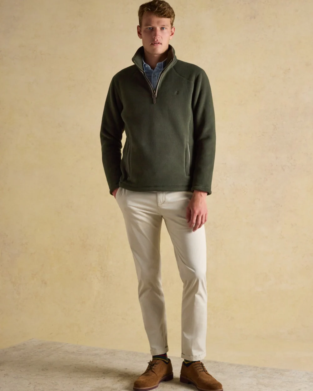 Joules Mens Heritage Quarter Zip Fleece - Image 3