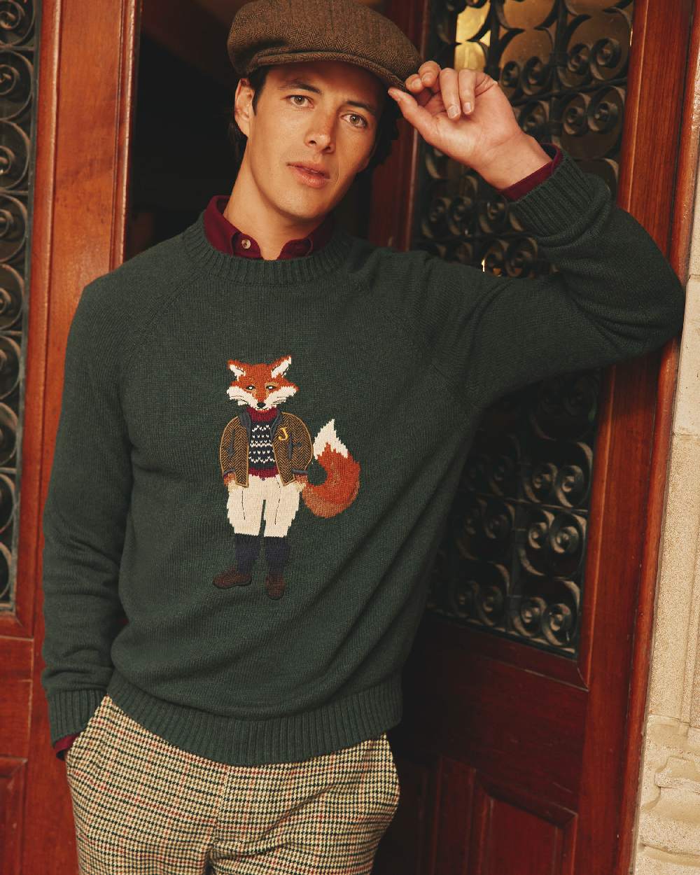 Joules Mens Jonty Intarsia Crew Knit Jumper - Image 6
