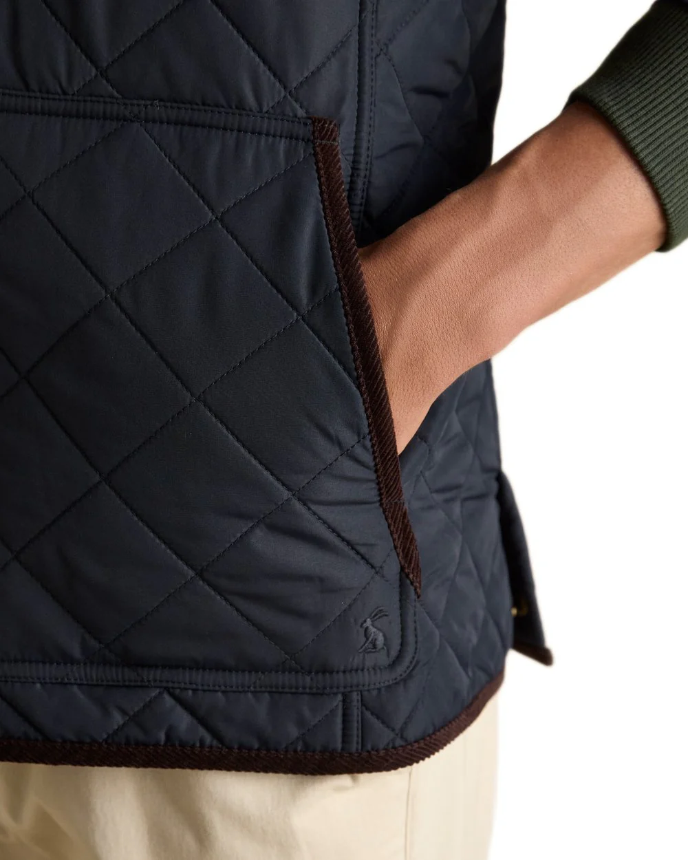 Joules Mens Maynard Diamond Quilted Gilet - Image 14