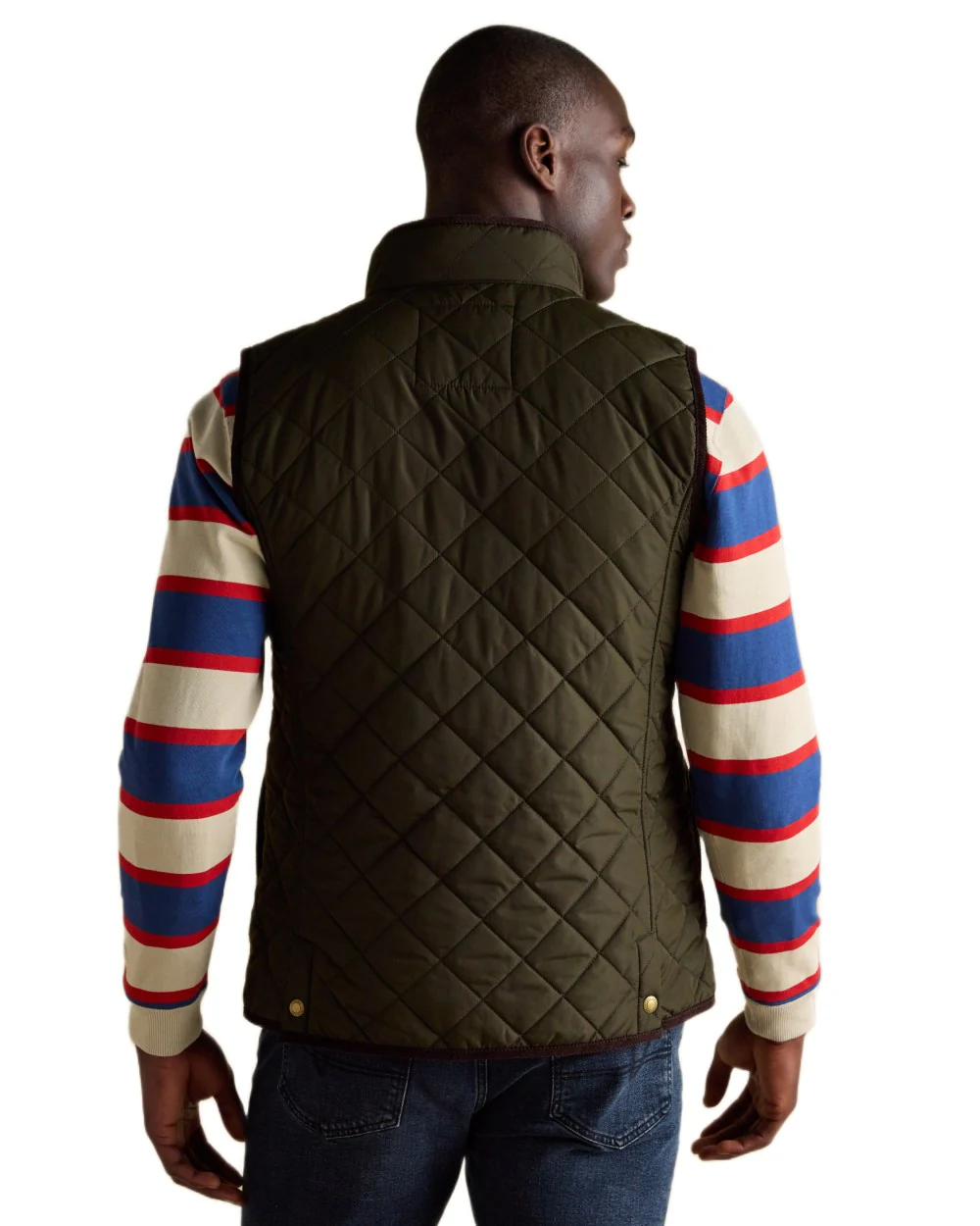 Joules Mens Maynard Diamond Quilted Gilet - Image 5