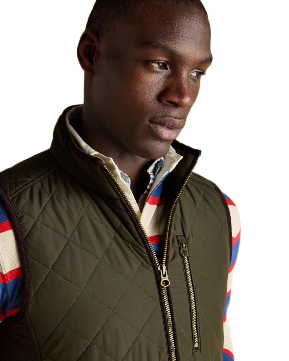 Joules Mens Maynard Diamond Quilted Gilet - Image 6