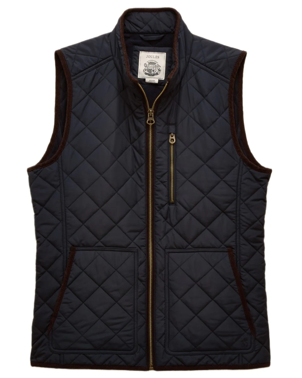 Joules Mens Maynard Diamond Quilted Gilet - Image 9