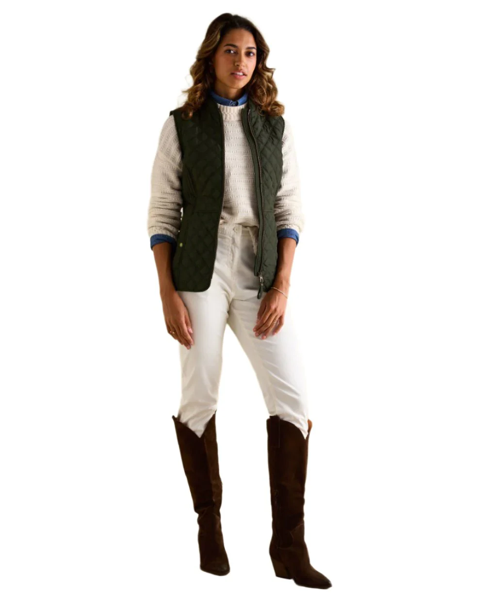 Joules Minx Showerproof Diamond Quilted Gilet - Image 11