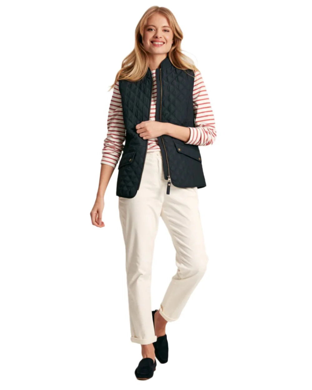 Joules Minx Showerproof Diamond Quilted Gilet - Image 4