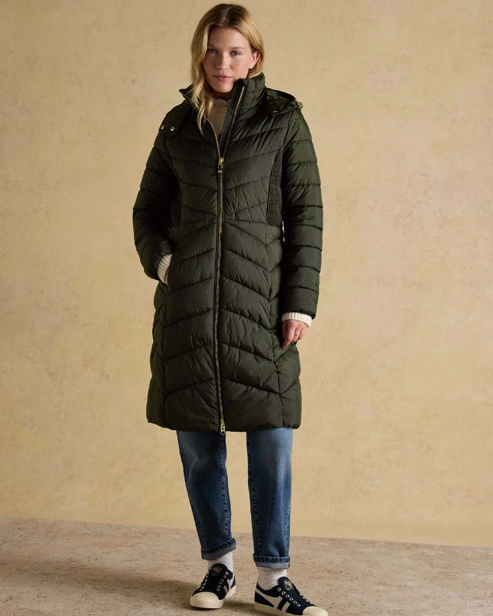 Joules Pembury Showerproof Longline Padded Coat - Image 2