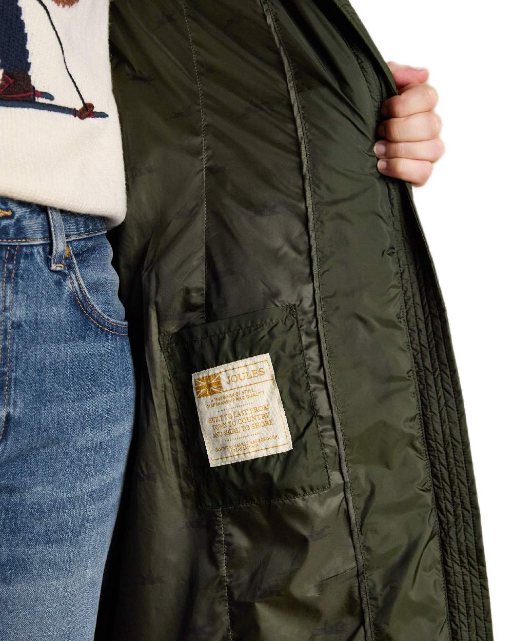 Joules Pembury Showerproof Longline Padded Coat - Image 6