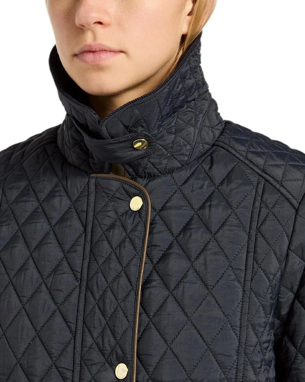 Joules Rosewell Showerproof Longline Diamond Quilted Coat - Image 12