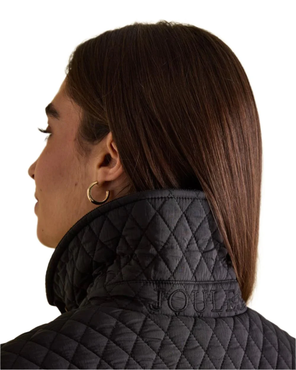 Joules Rosewell Showerproof Longline Diamond Quilted Coat - Image 7