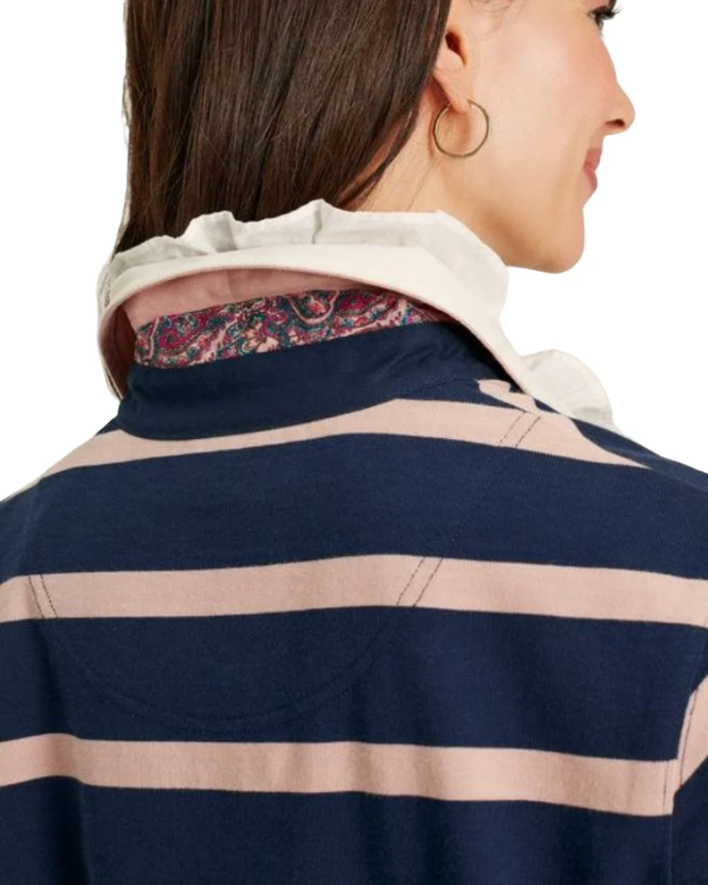 Joules Sammie Striped Heavyweight Cotton Rugby Shirt - Image 11