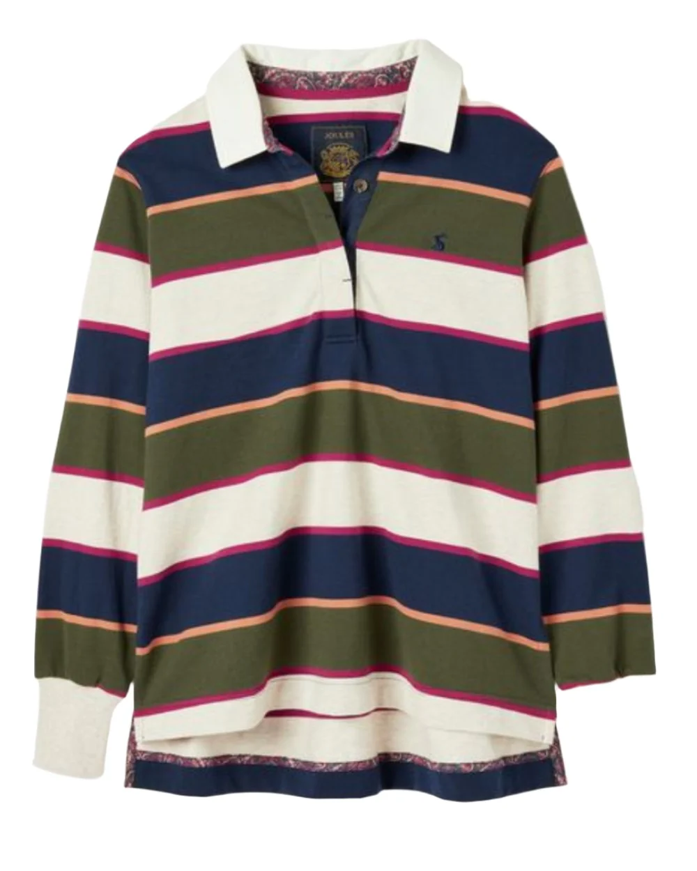 Joules Sammie Striped Heavyweight Cotton Rugby Shirt - Image 3