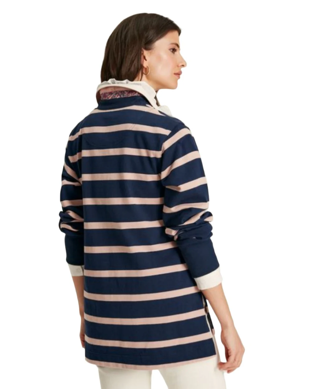 Joules Sammie Striped Heavyweight Cotton Rugby Shirt - Image 9
