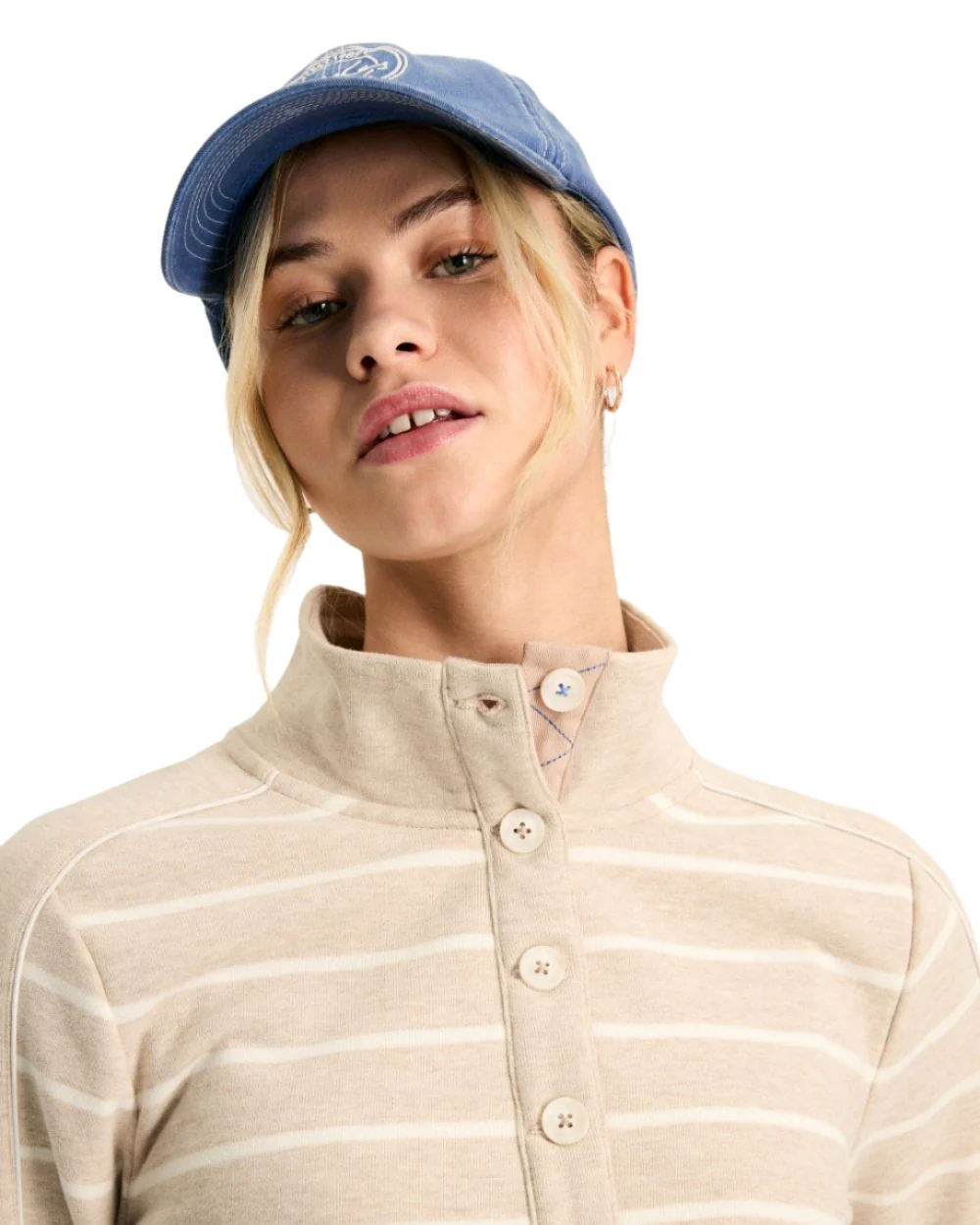 Joules Southwold Button Down Striped Sweatshirt - Image 13