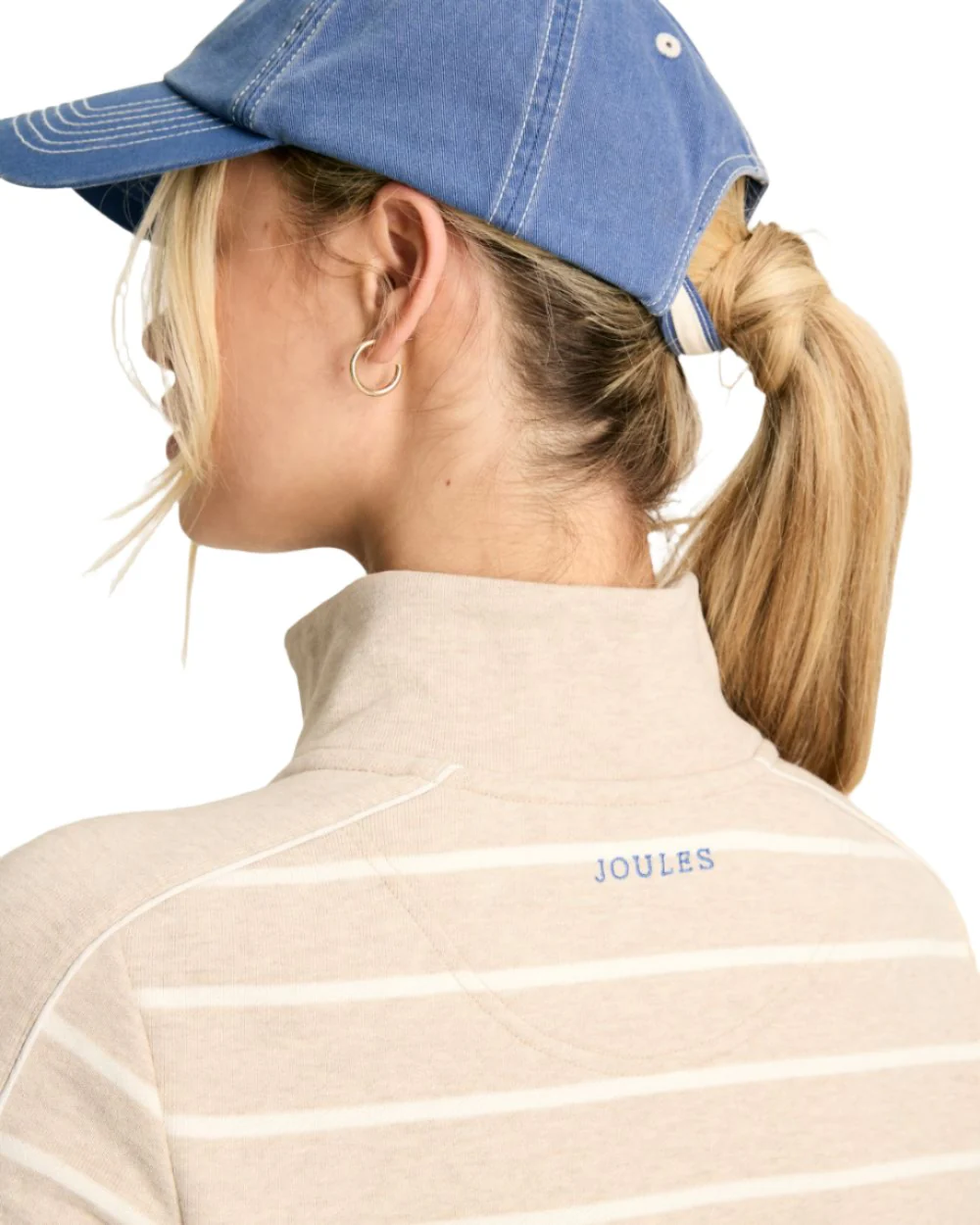 Joules Southwold Button Down Striped Sweatshirt - Image 15