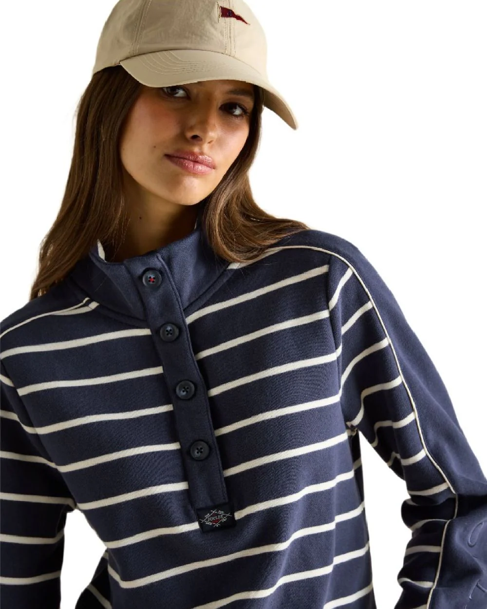 Joules Southwold Button Down Striped Sweatshirt - Image 28
